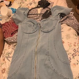 Cute Mid Blue Jean Dress